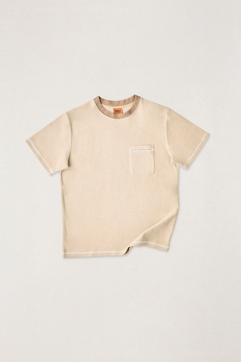 Ladder Vintage Terry Ss Shirt Sand