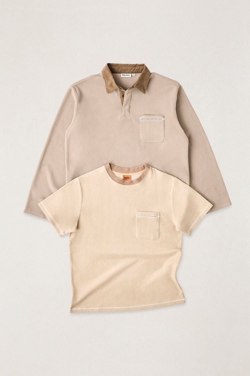 Ladder Vintage Terry Ss Shirt Sand