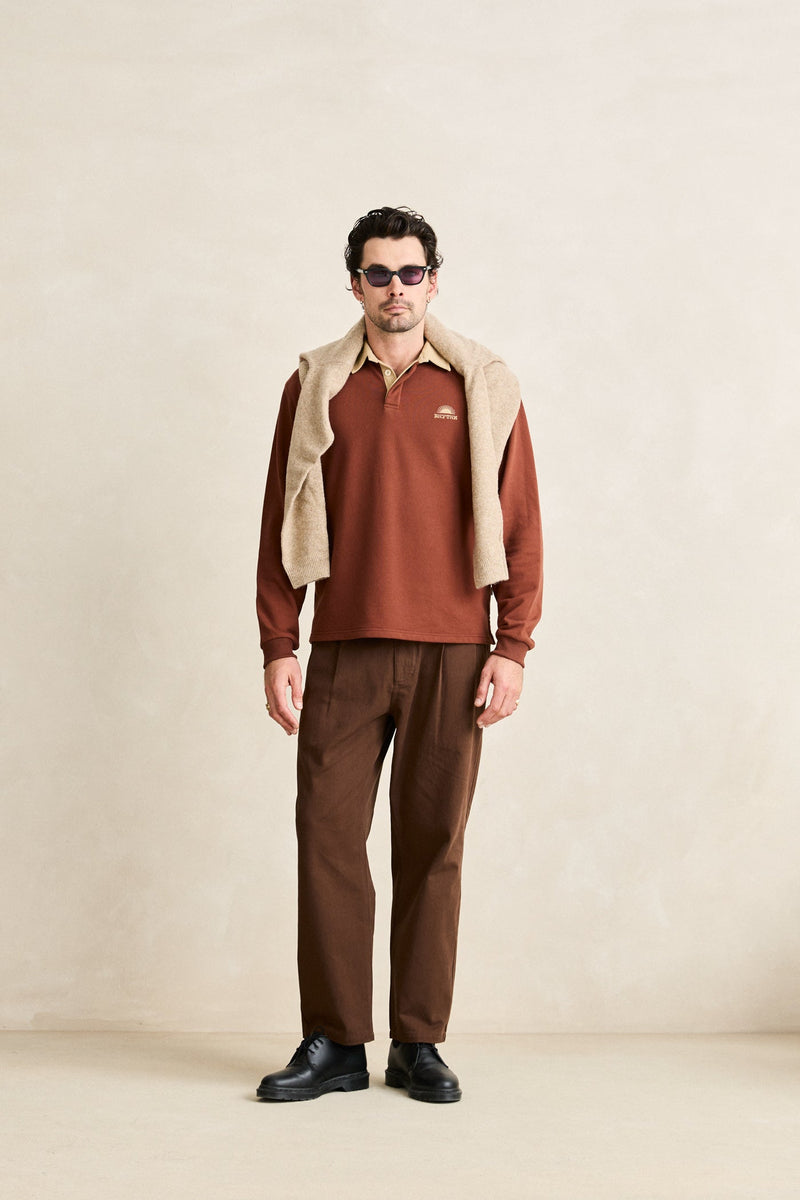 Heritage Bloom Rugby Polo Bark