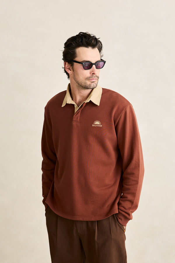 Heritage Bloom Rugby Polo Bark