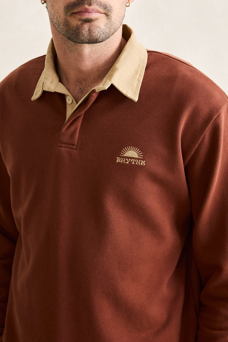 Heritage Bloom Rugby Polo Bark