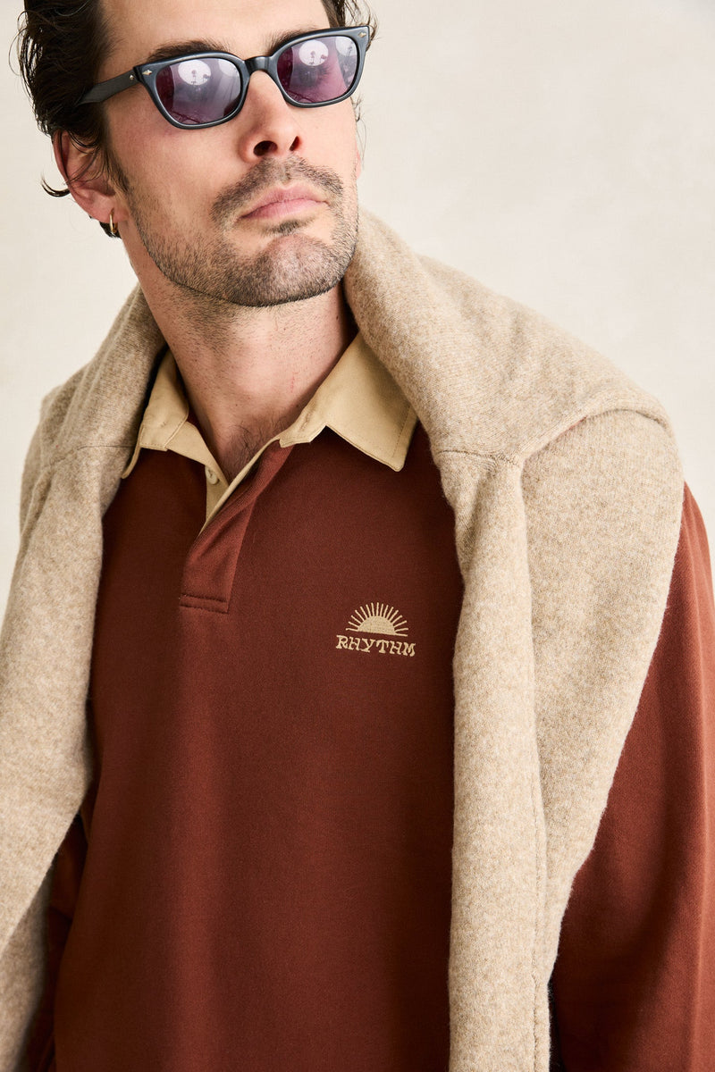 Heritage Bloom Rugby Polo Bark