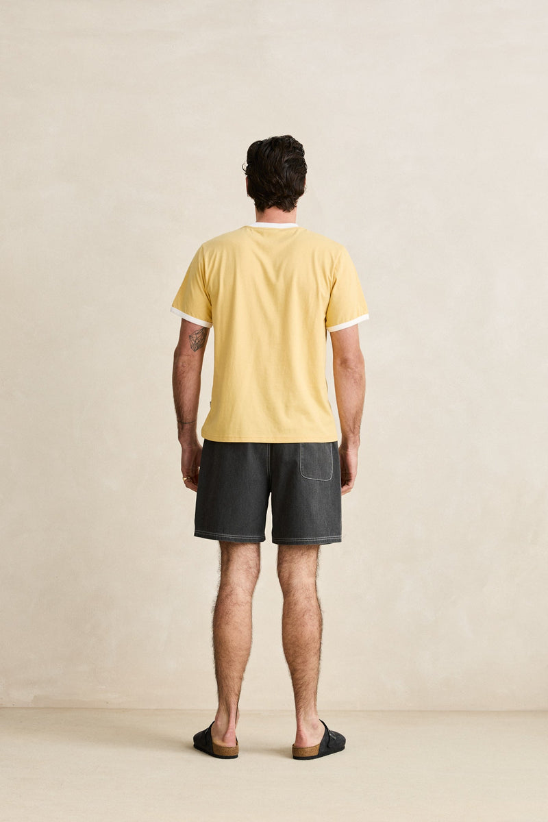 Pressed Petal Ringer T-Shirt Sunset Yellow