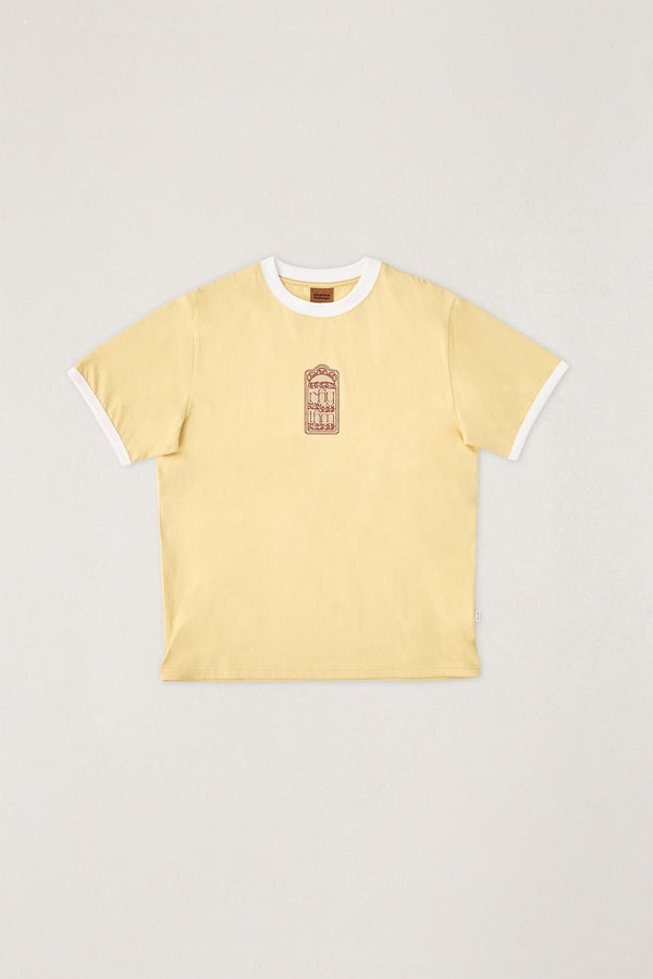 Pressed Petal Ringer T-Shirt Sunset Yellow