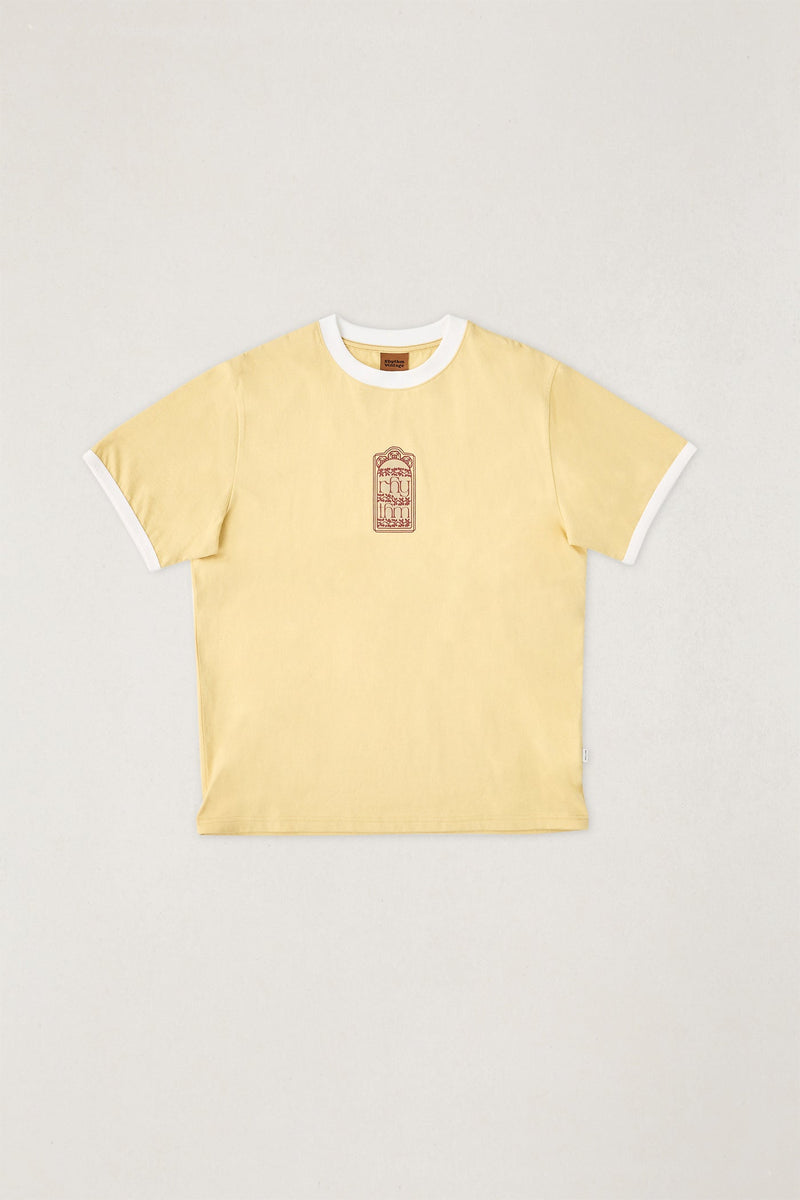 Pressed Petal Ringer T-Shirt Sunset Yellow