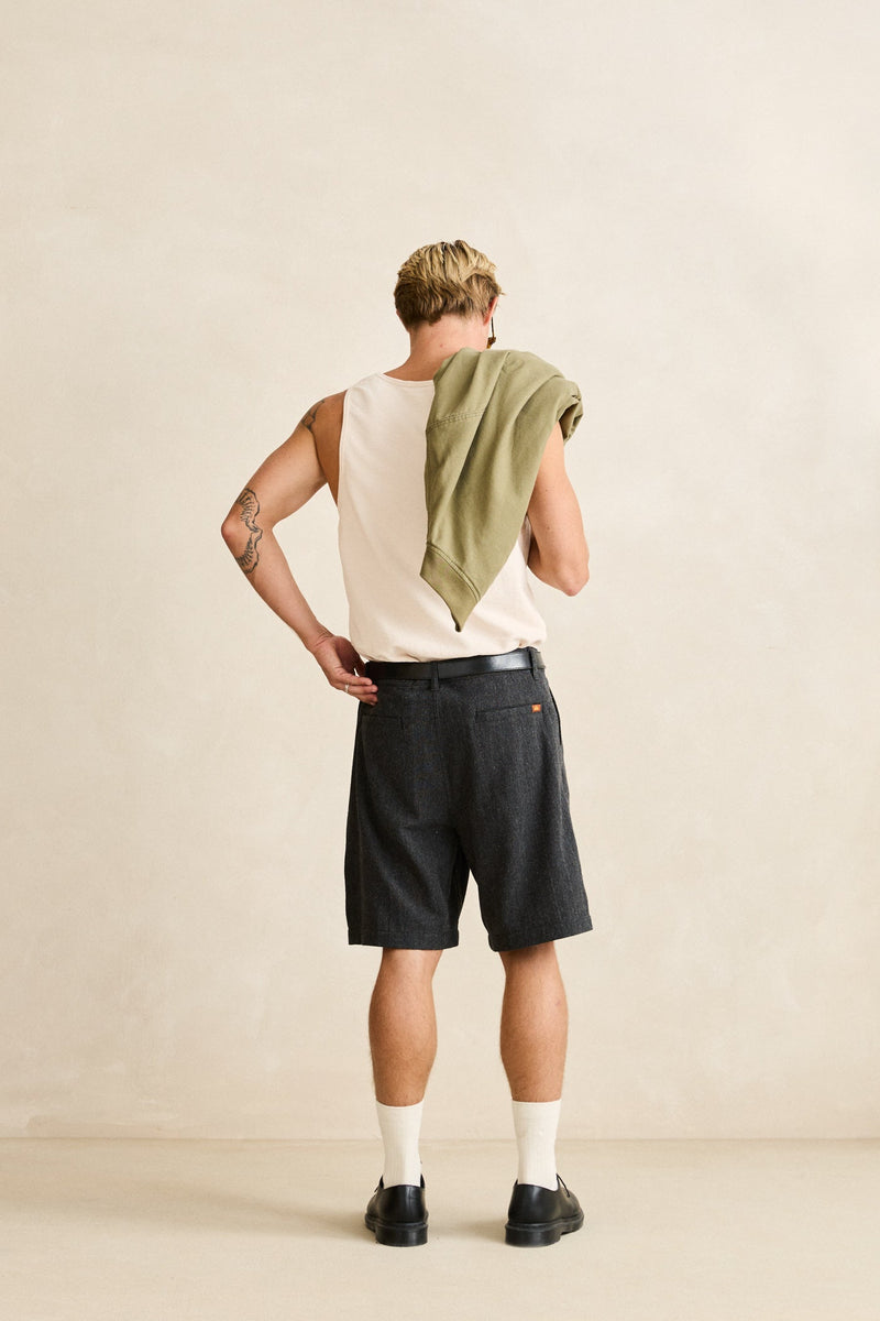 Textured Jersey Singlet Natural