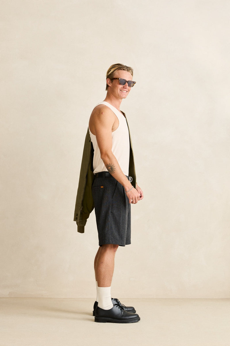 Textured Jersey Singlet Natural