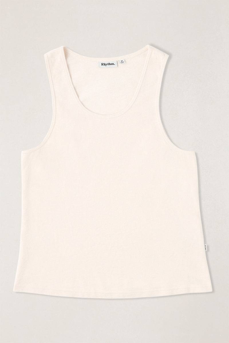 Textured Jersey Singlet Natural