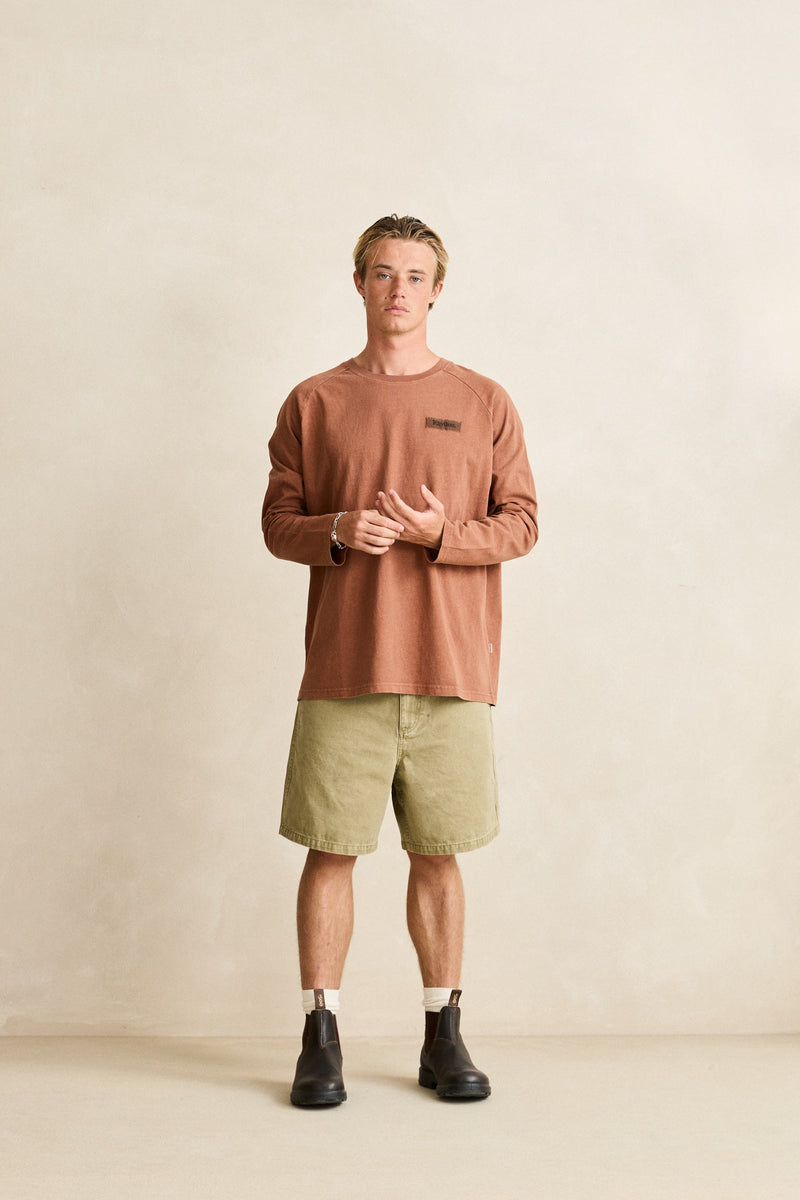 Tack Vintage Ls T-Shirt Caramel