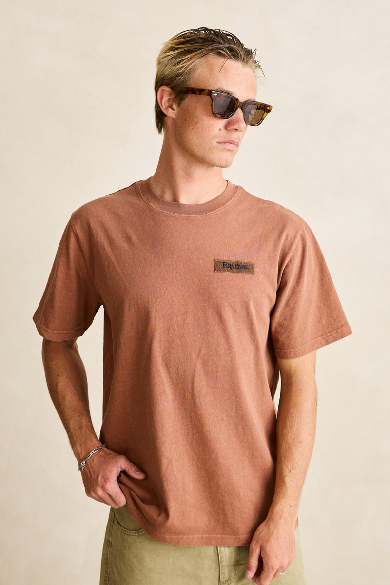 Tack Vintage Ss T-Shirt Caramel