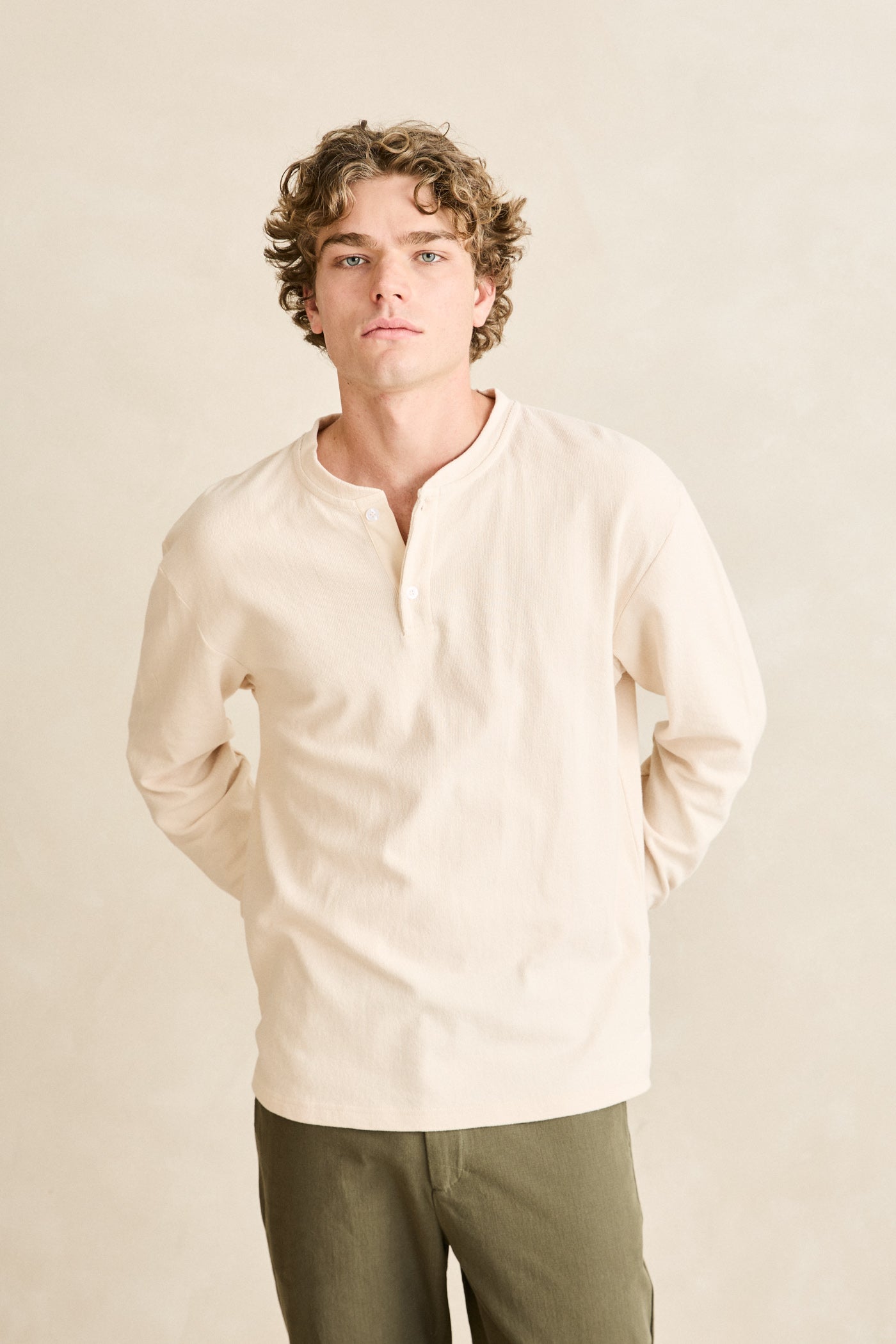 Vintage Jersey Ls Henley Natural – Rhythm US Vintage Jersey Ls Henley Natural – Rhythm US
