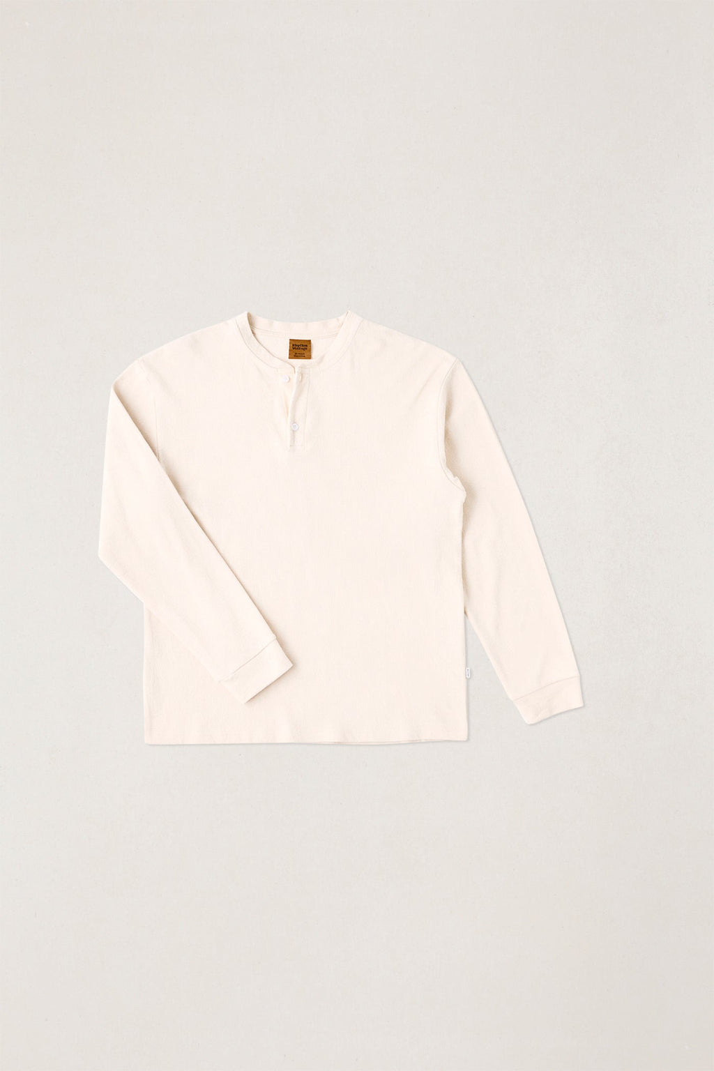 ANCELLM HENLEY RIB LS T-SHIRT （CREAM） ANCELLM HENLEY RIB LS T-SHIRT CREAM