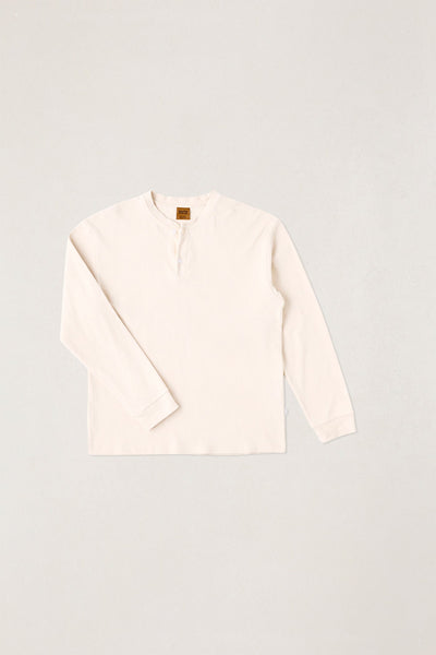 Vintage Jersey Ls Henley Natural – Rhythm US