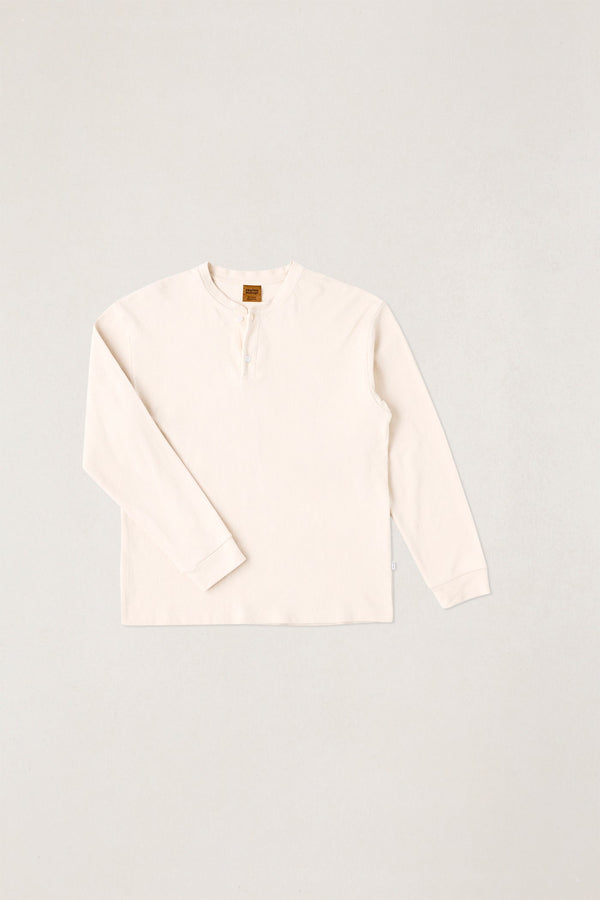 Vintage Jersey Ls Henley Natural