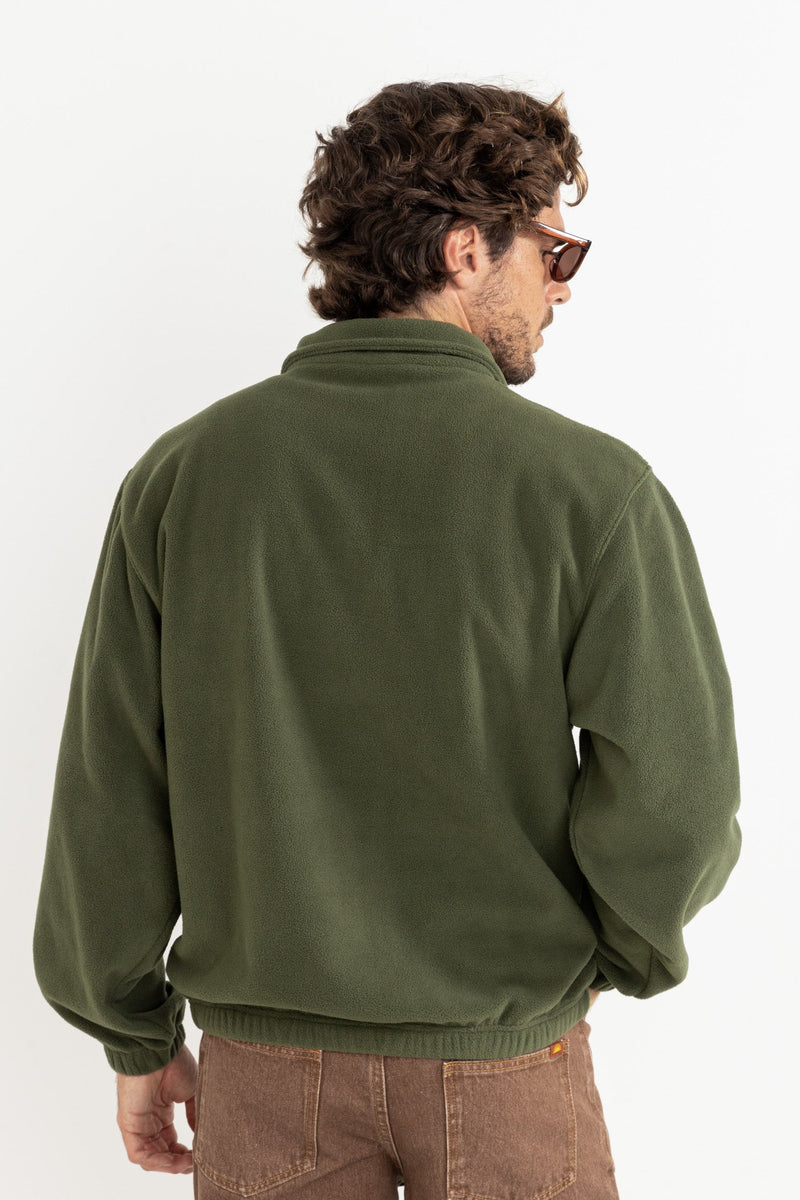 Floresta Button Fleece Dark Green