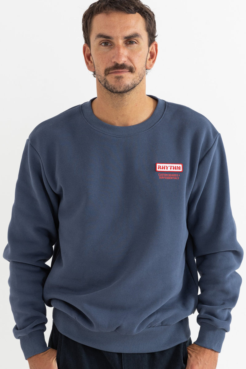 Mechanics Crew Fleece Indigo