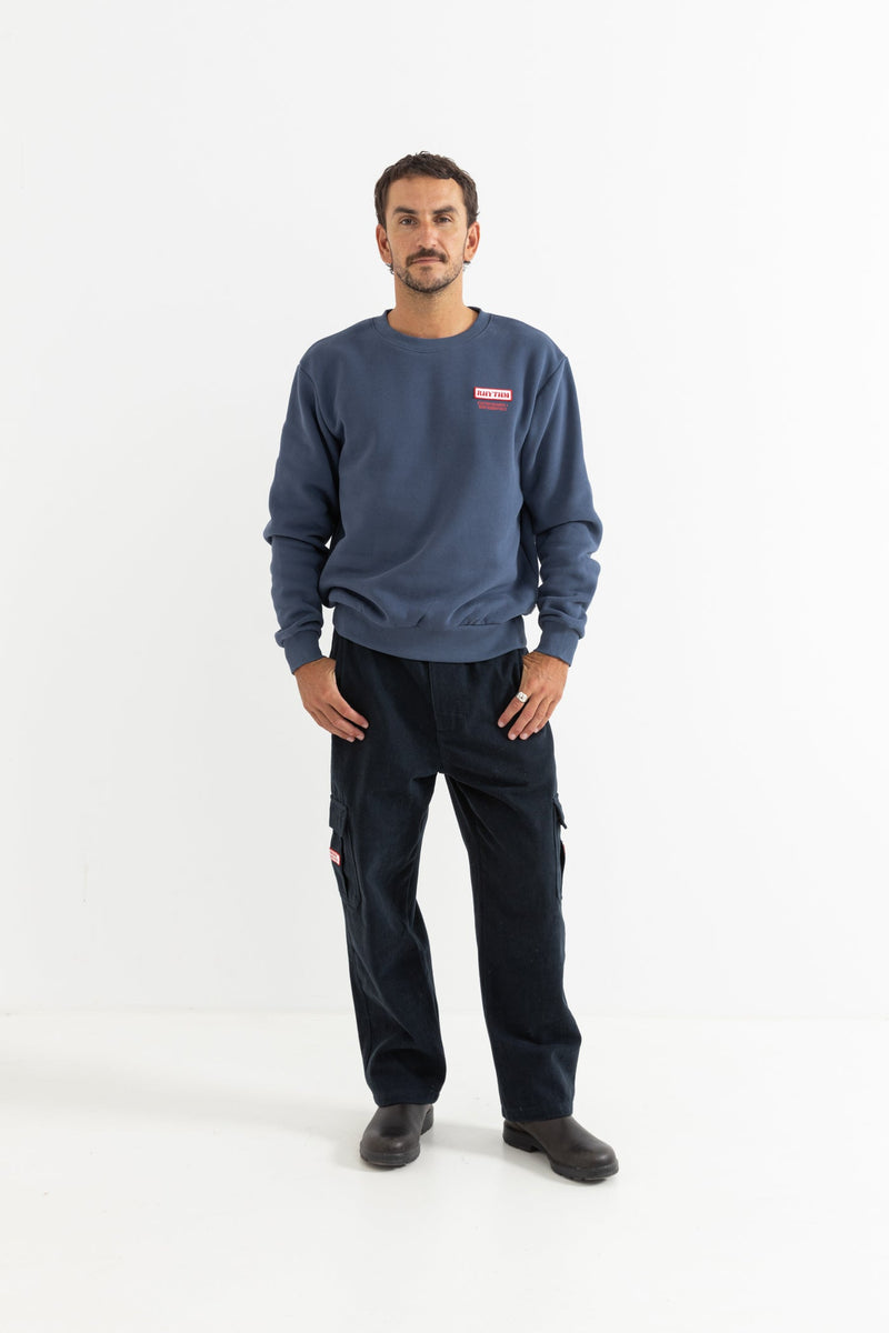 Mechanics Crew Fleece Indigo