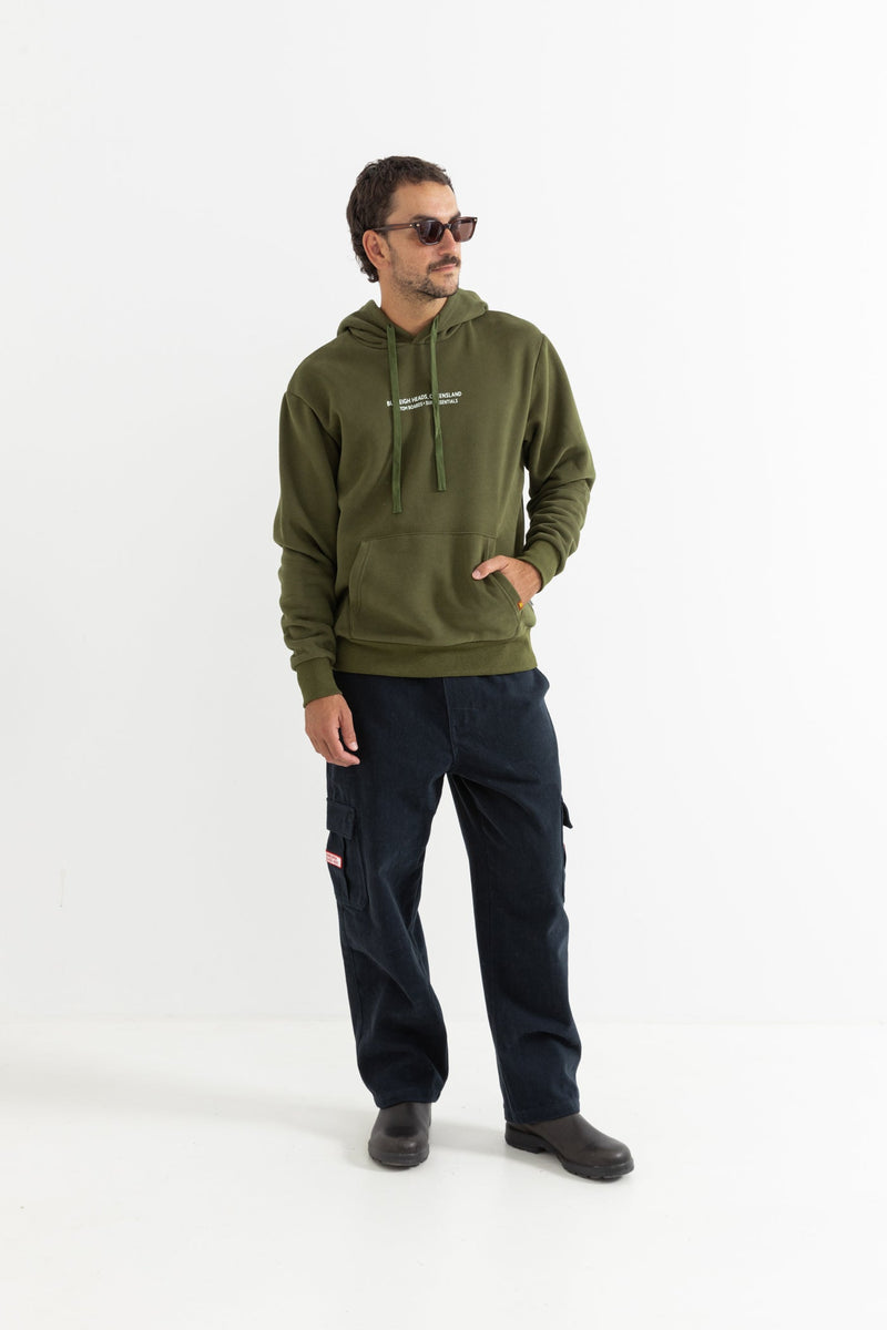 Local Fleece Hood Green