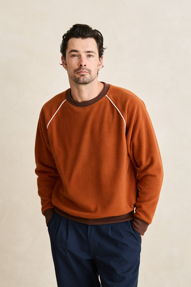 Pipe Polar Crewneck Burnt Orange