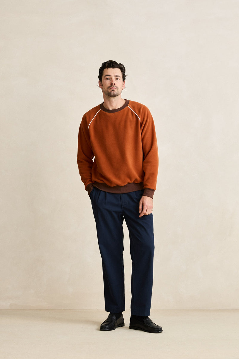 Pipe Polar Crewneck Burnt Orange