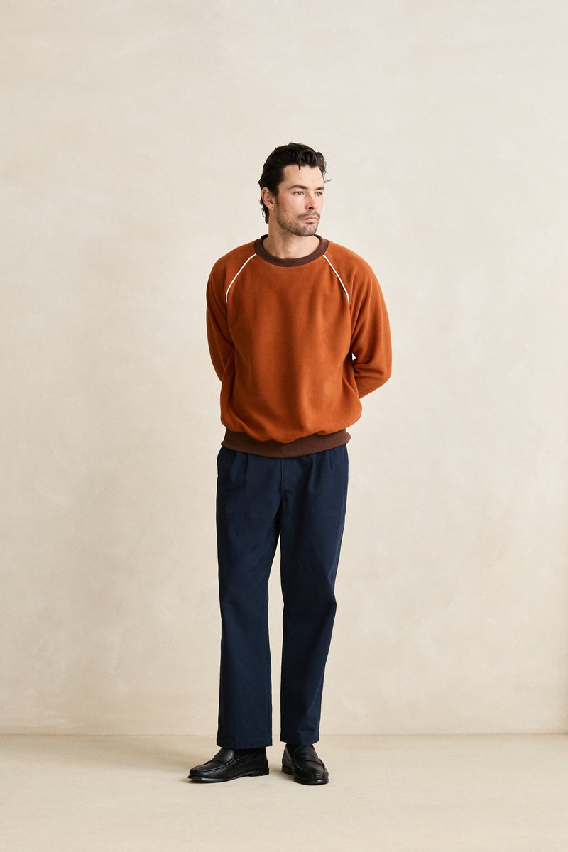 Pipe Polar Crewneck Burnt Orange