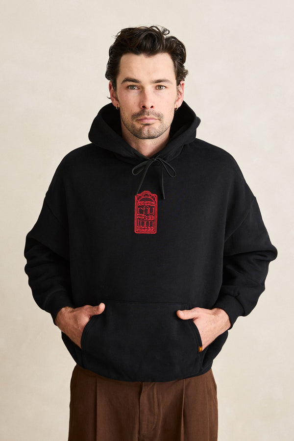 Pressed Petal Hood Black
