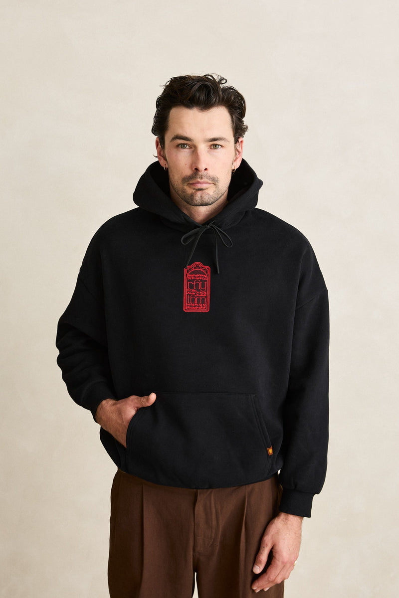Pressed Petal Hood Black