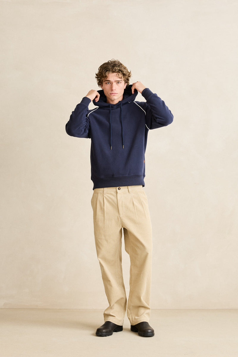 Pipe Polar Fleece Hood Navy