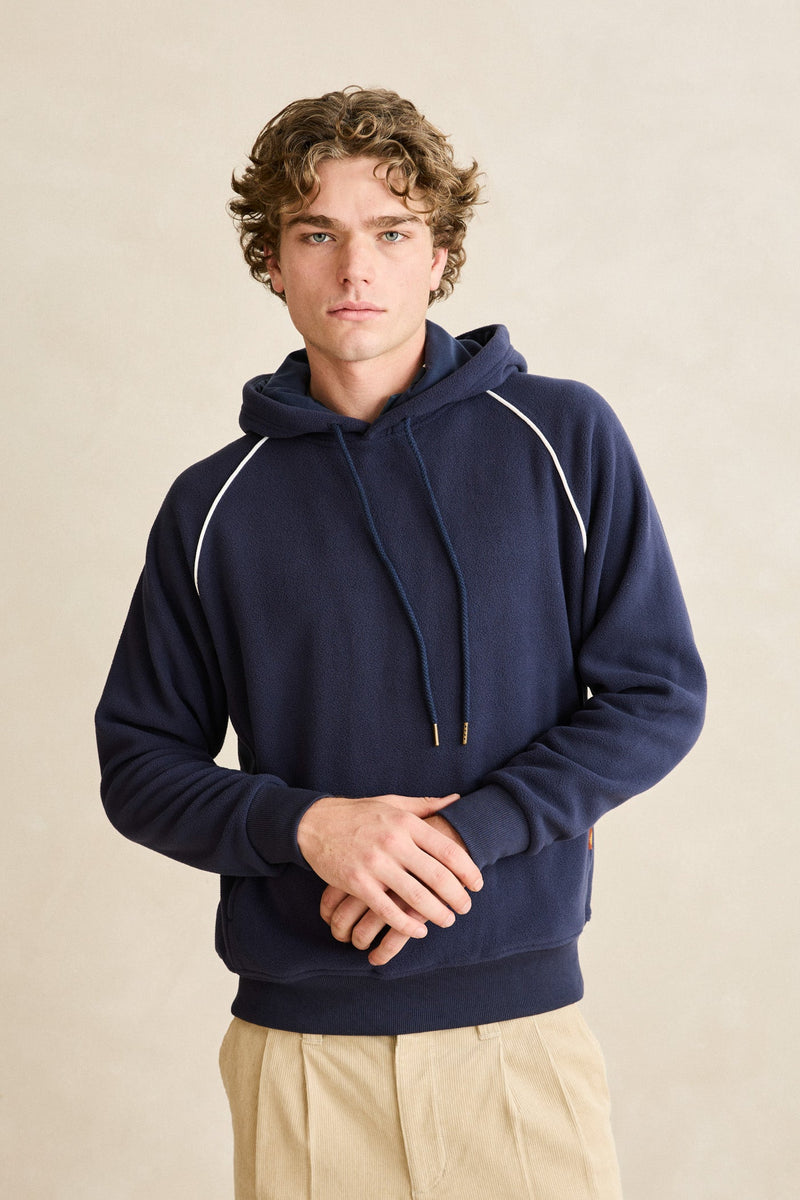 Pipe Polar Fleece Hood Navy