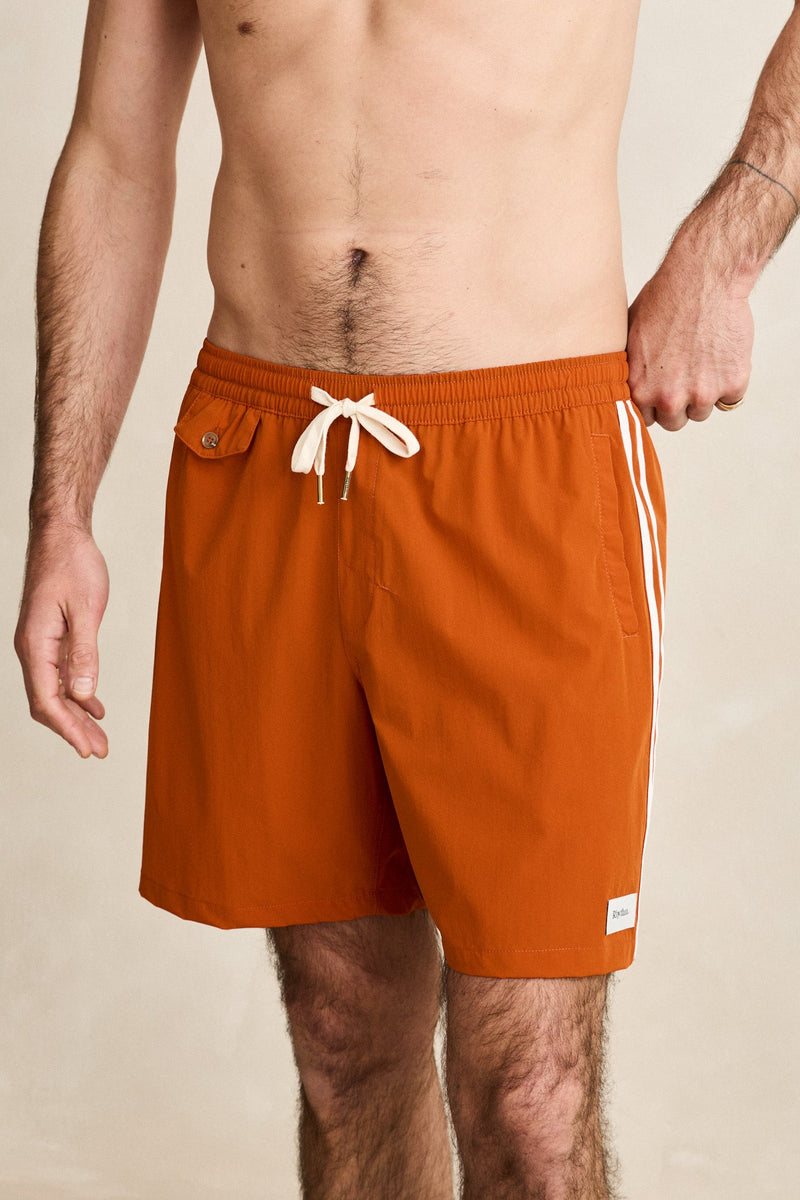 Pipe Stretch Beach Short Burnt Orange