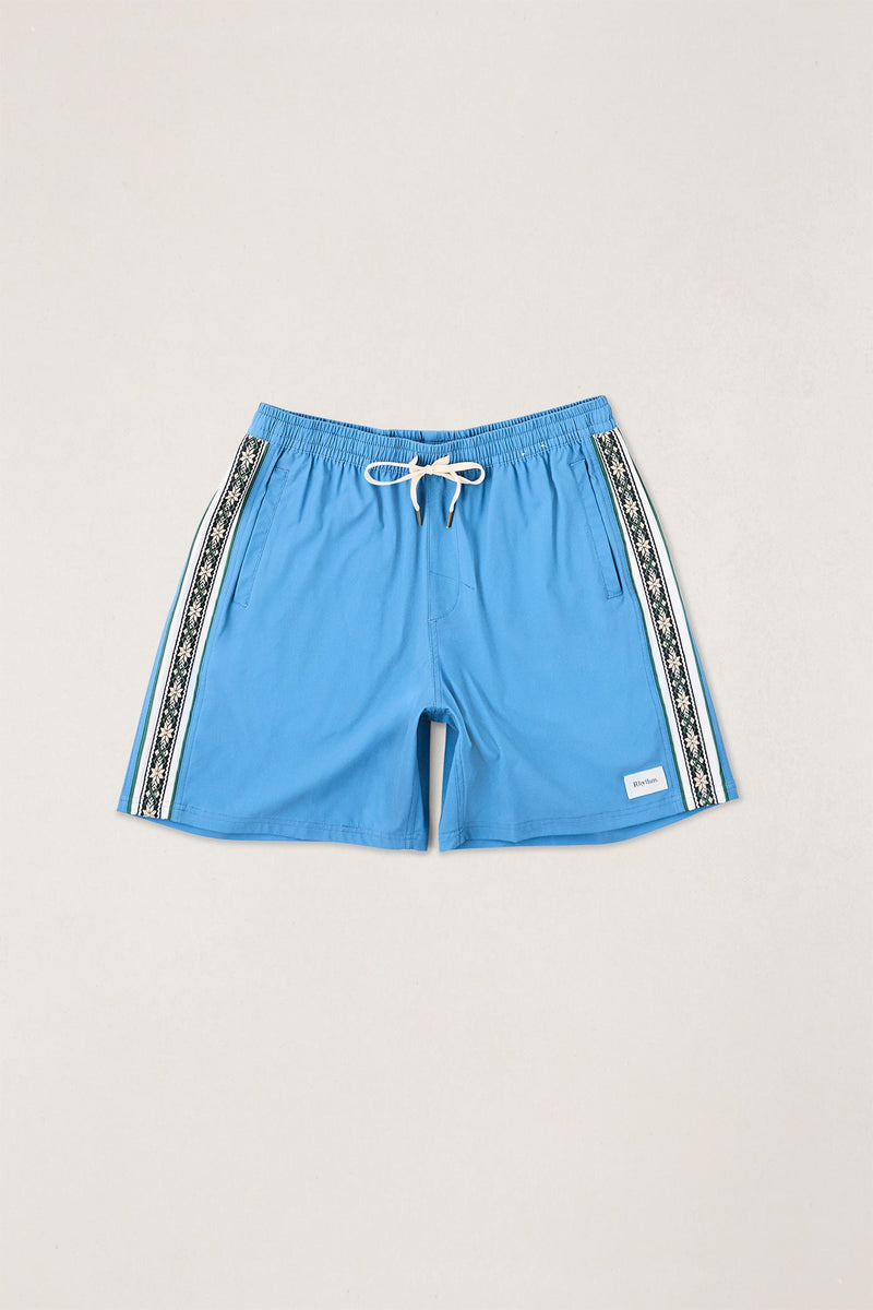 Panel Stripe Beach Short Mineral Blue