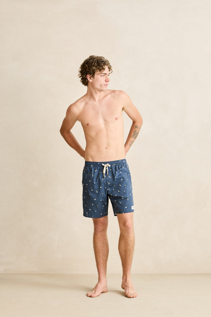 Heritage Focus Dot Beach Short Navy