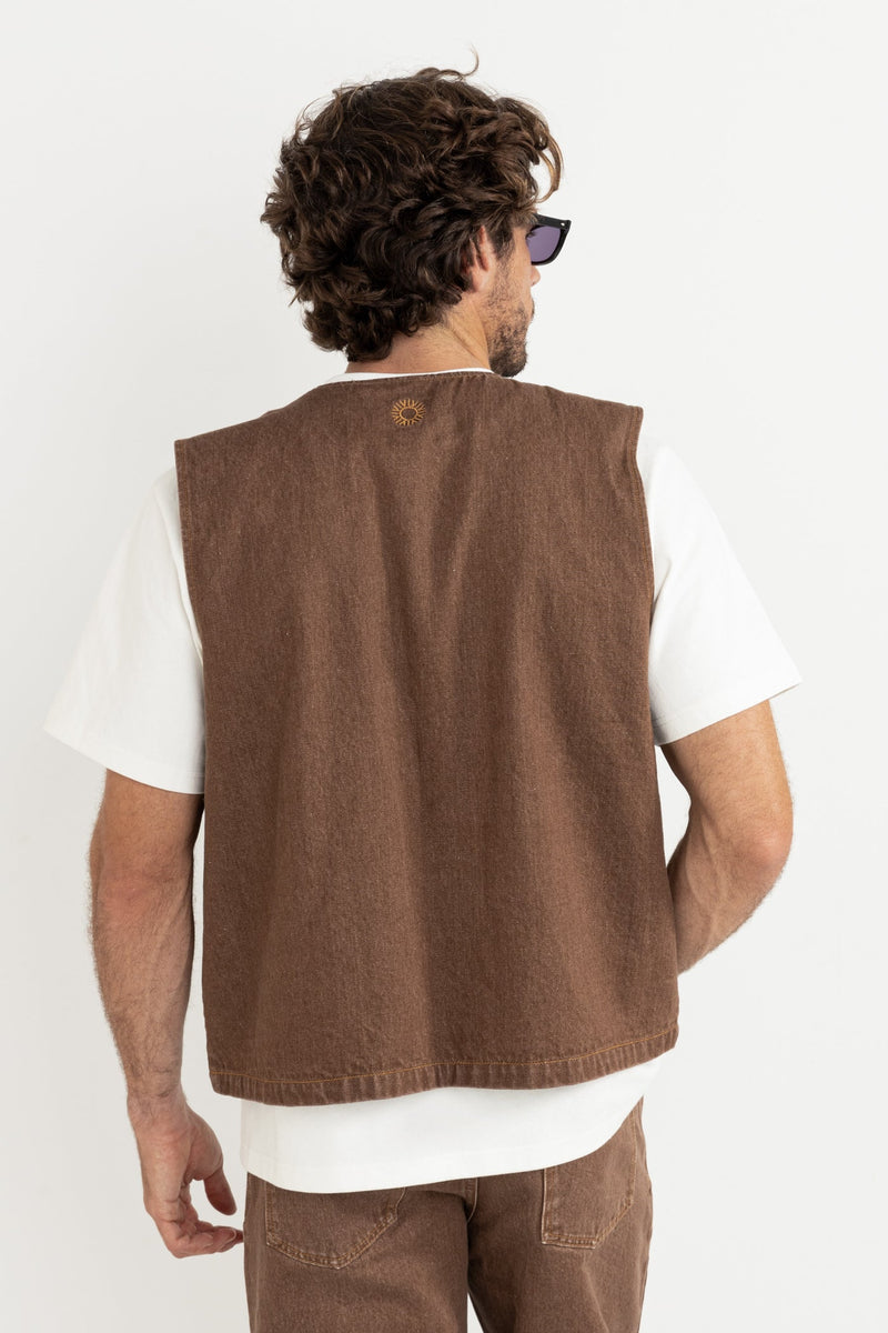 Sundowner Denim Vest Tobacco