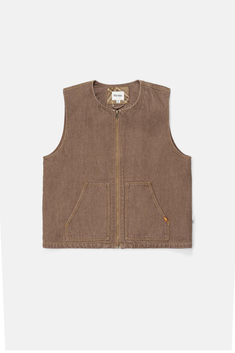 Sundowner Denim Vest Tobacco