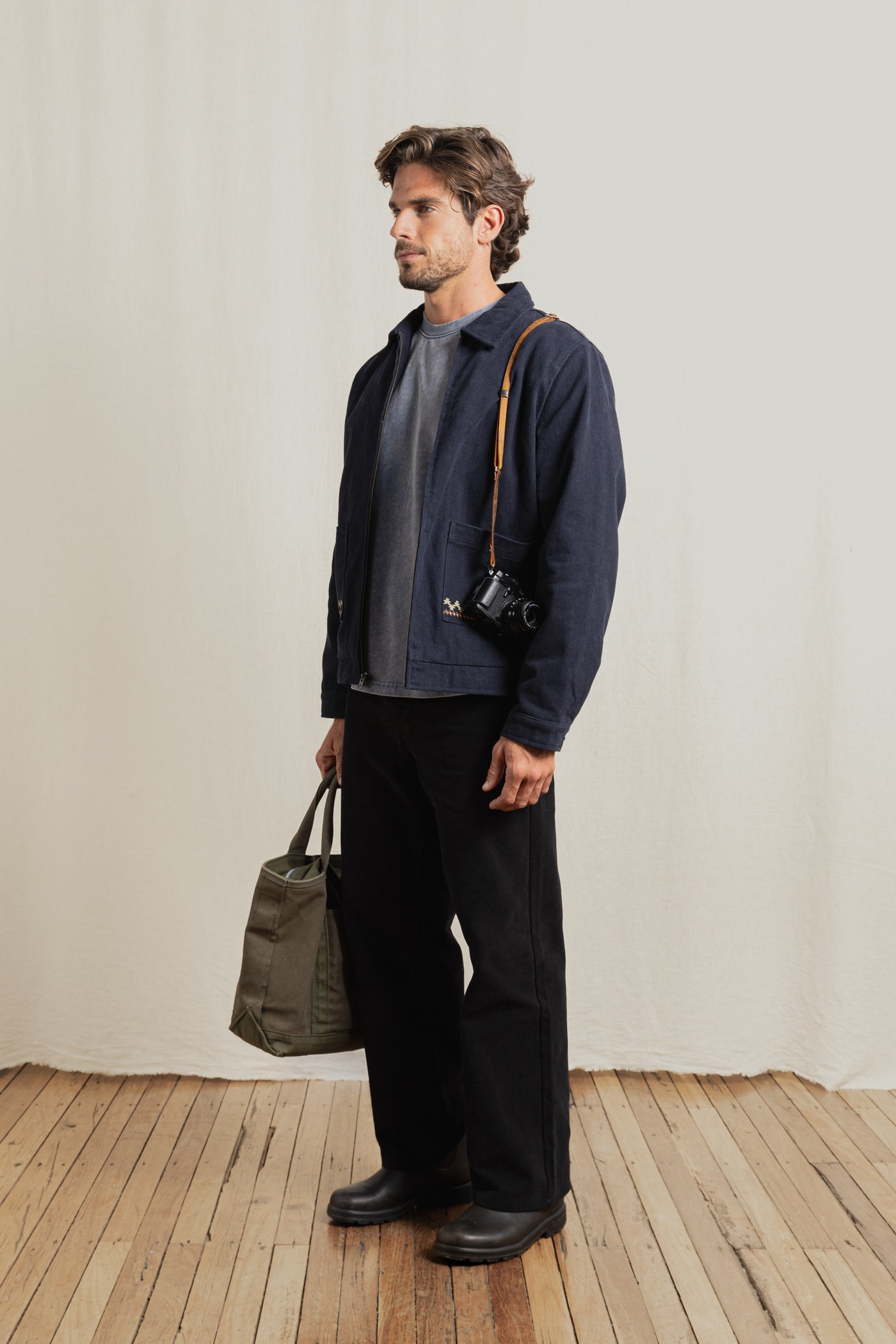 Arugam Twill Jacket Midnight Navy – Rhythm US