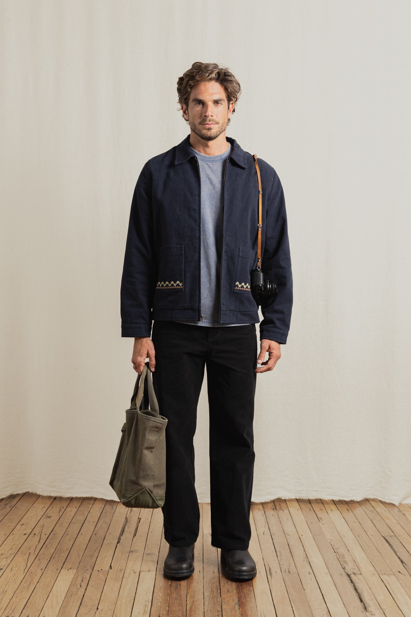 Arugam Twill Jacket Midnight Navy – Rhythm US