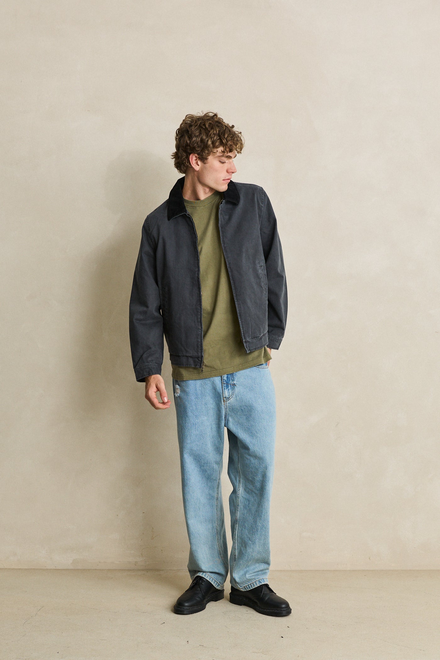 Mirissa Jacket Worn Black – Rhythm US