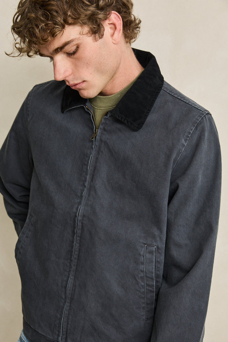 Mirissa Jacket Worn Black – Rhythm US