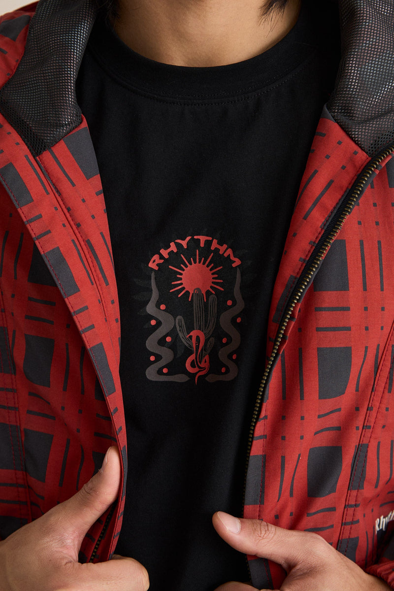 Open Plain Windbreaker Red