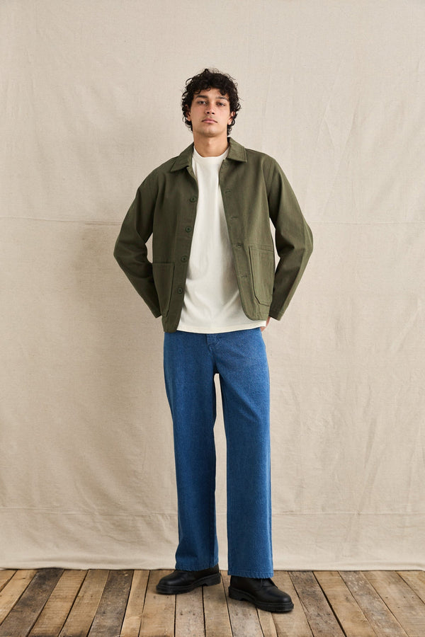 Twill Chore Coat Kelp