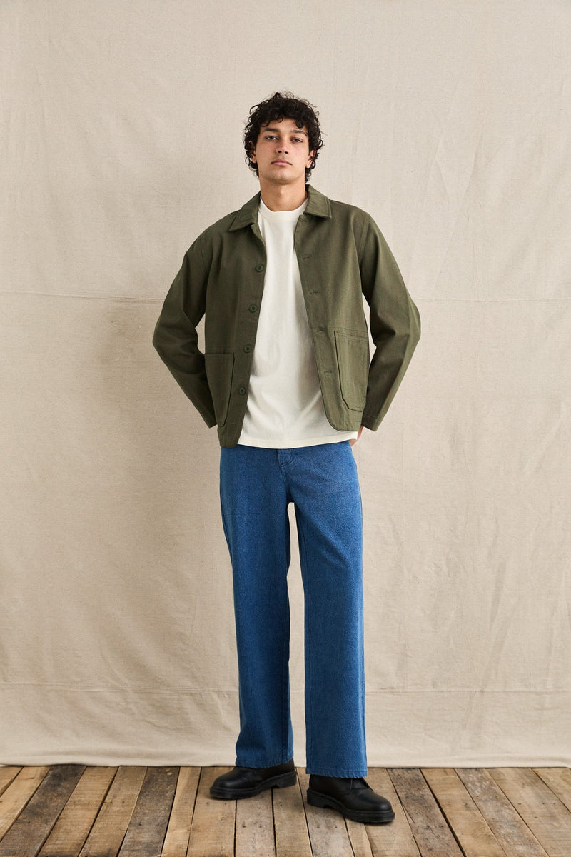 Twill Chore Coat Kelp