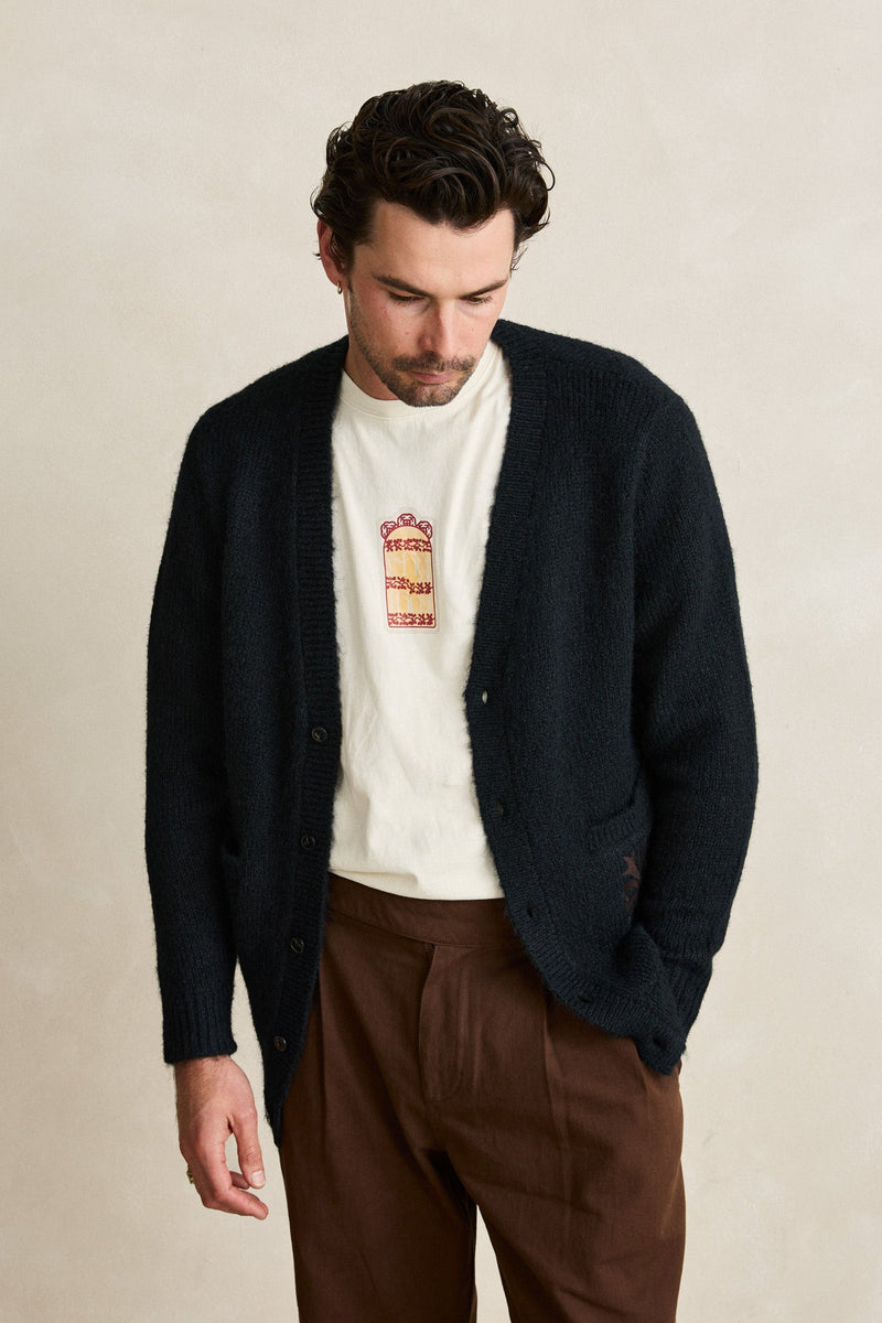 Heritage Bloom Cardigan Midnight