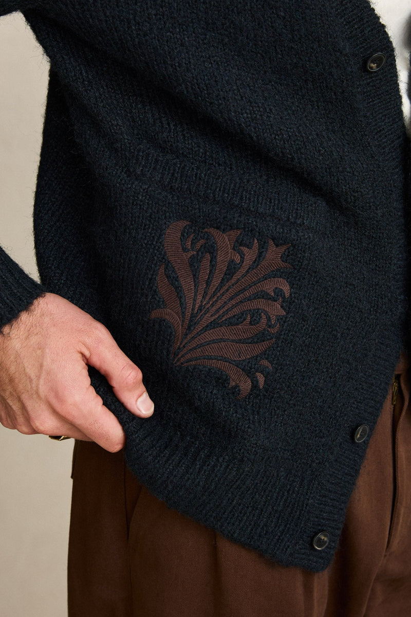 Heritage Bloom Cardigan Midnight
