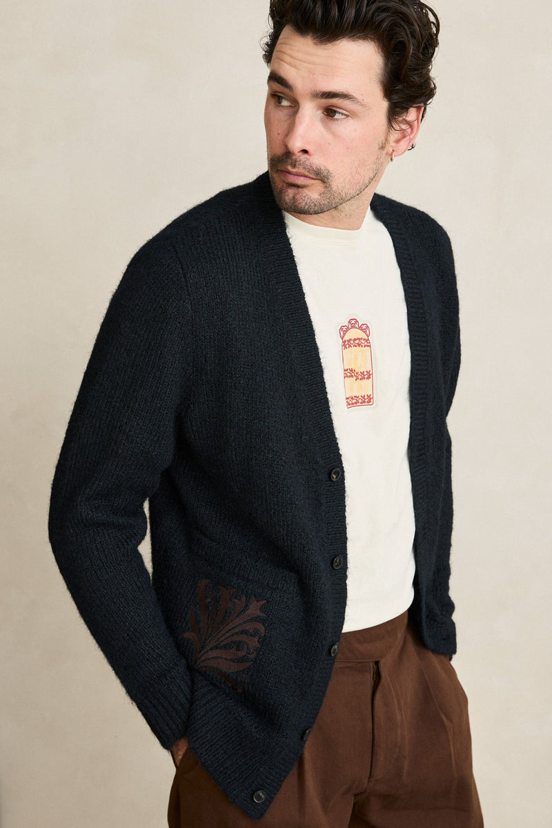 Heritage Bloom Cardigan Midnight