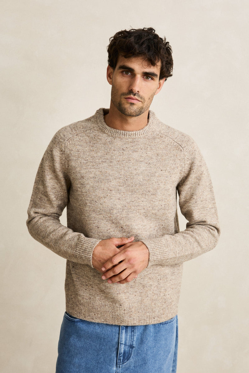 Scramble Crew Knit Natural