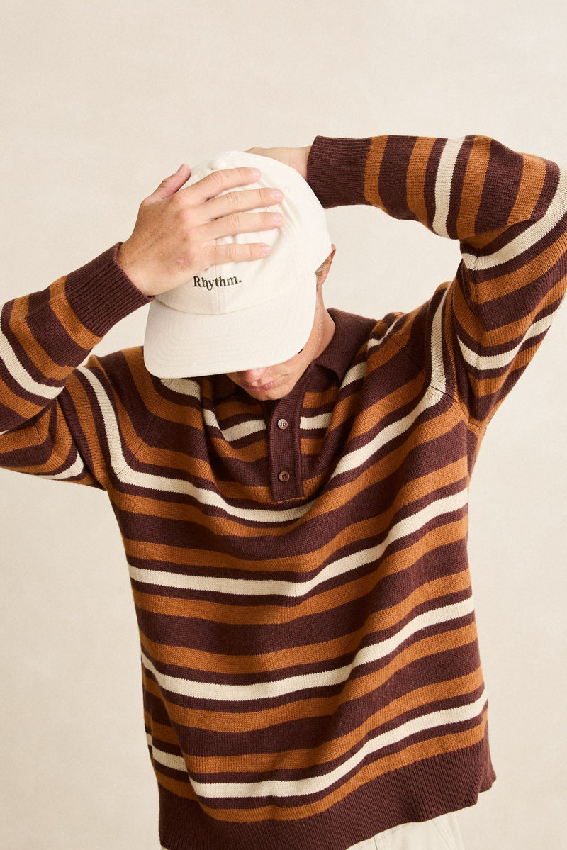 Striped Rugby Sweater Oak