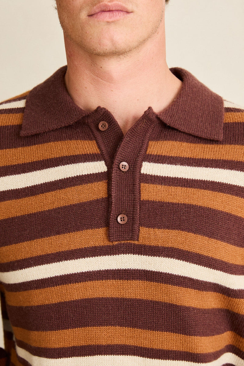 Striped Rugby Sweater Oak