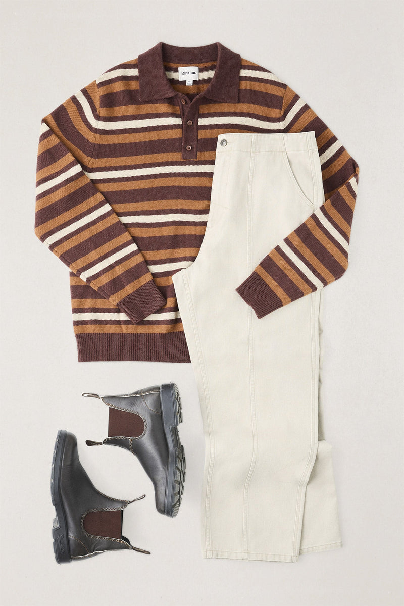 Striped Rugby Sweater Oak