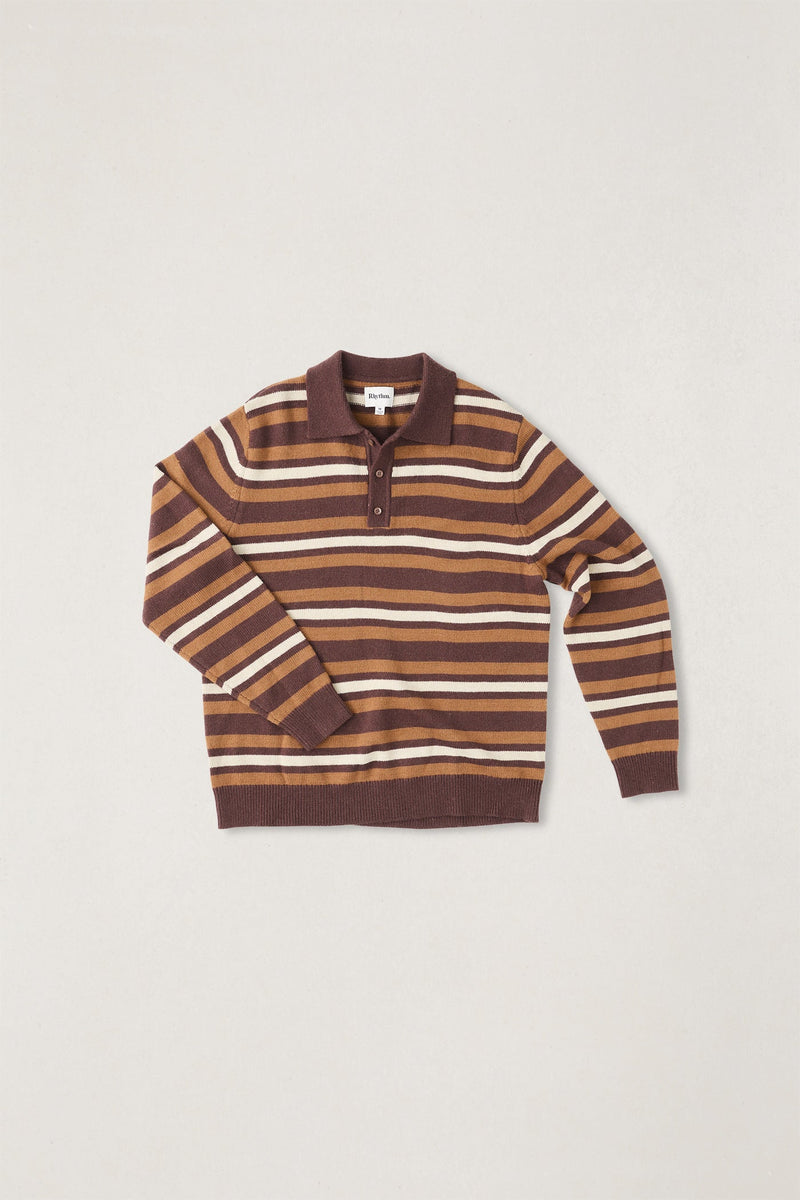 Striped Rugby Sweater Oak