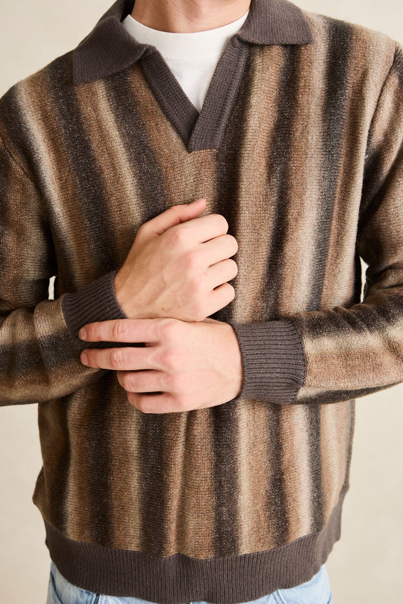 クラブ Rysm Broadcast Knit Ls Polo Dusty Red – Rhythm US